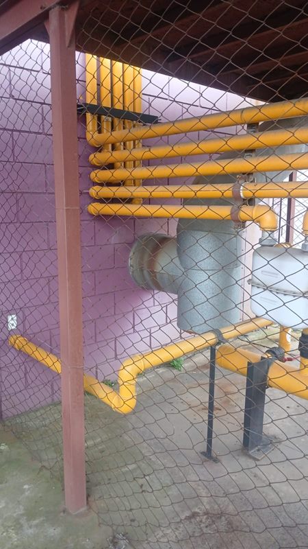 Cañerías de gas en instalación exterior